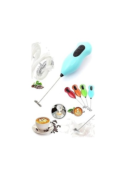 A1 Pilli Kahve Öğütücü ve Karıştırıcı Mikser, Süt Köpürtücü Mikser, MKSR001