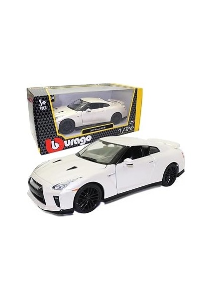Bburago Beyaz 1: 24 Nissan Gtr 2017