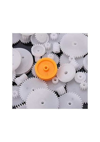 Robotistan 75 Parça Plastik Dişli Çark Seti (Dc Motor - Diy - Hobi Seti)