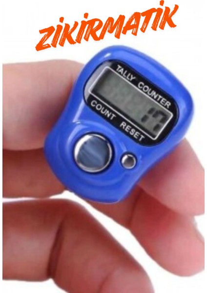 Dijital Zikirmatik-Led Ekranlı Parmak Sayacı-Taşınabilir Tesbih Sayacı