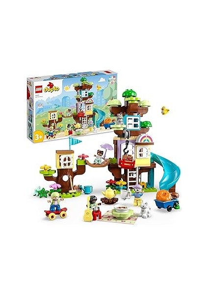 Duplo 3’ü 1 Arada Ağaç Ev 10993-3 Yaş ve Üzeri Için Yaratıcı Oyuncak Yapım Seti (126 Parça)