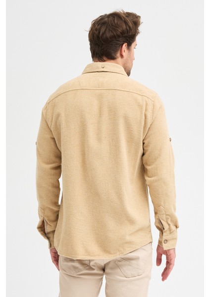 ODUNCU DÜZ ÇİFT CEP KAPAKLI U.K. GÖMLEK indirimleri