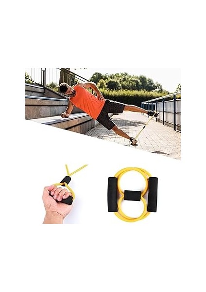 5dm-8 Şeklinde Direnç Bandı Yoga Plates ve Vücut Geliştirme Egzersiz