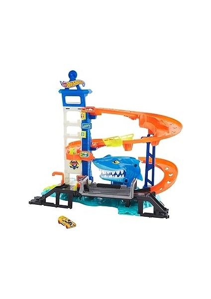 Hot Wheelsköpek Balığından Kaçış™ Oyun Seti Hot Wheels™ City Köpek Balığından Kaçış Oyun Seti, 4 Ya