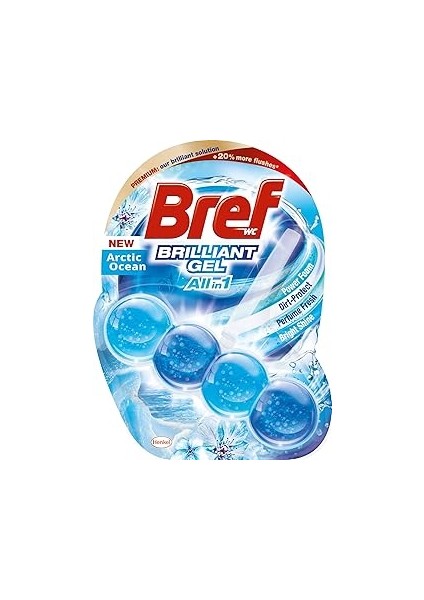 Bref Brilliant Okyanus Deterjan, 1 Paket, 1 x 68 Gram, Buzul Okyanus 1