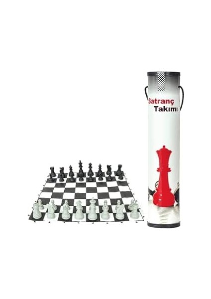 Karton Rulo Pratik Satranç Takımı