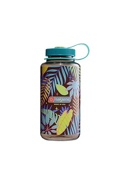 Nalgene 32 Oz Geniş Ağızlı Su Şişesi - Woodsmans Botanik Eğrelti Otları