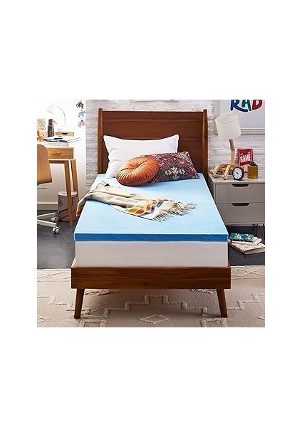 Sleep Innovations 5,08 cm Hafızalı Köpük Yatak Üstü Çift Xl, Abd'de Üretilmiştir 5 Yıl Garantil