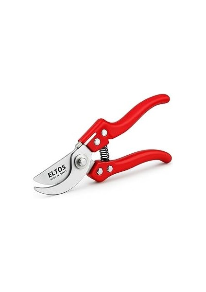 Profesyonel Bağ Makası, 8", 65MN Karbon Çelik Bıçaklı, Polipropilen Saplı, Bypass, Ergonomik,