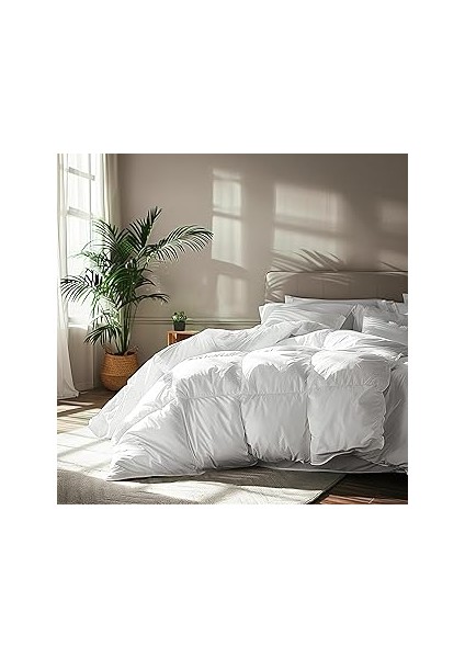 Serta 233 Iplik Sayısı Beyaz Tüy Kaz Tüyü Lifli Mevsimler Sıcak Yorgan, Iki̇li̇