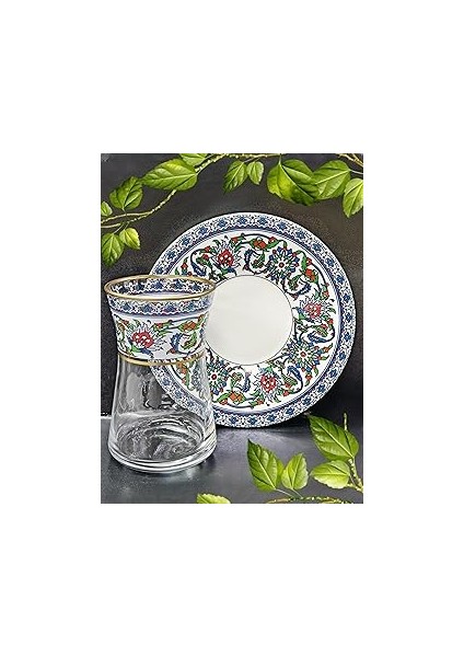 Heybeli̇ Altin Bi̇tki̇sel Çi̇ni̇ 6 Ki̇şi̇lk Çay Seti̇