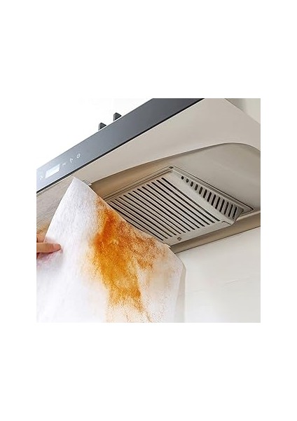 2 Adet Yağ Emici Duman Önleyici Pratik Mutfak Davlumbaz Koruyucu Dayanıklı Yedek Filtre 45X