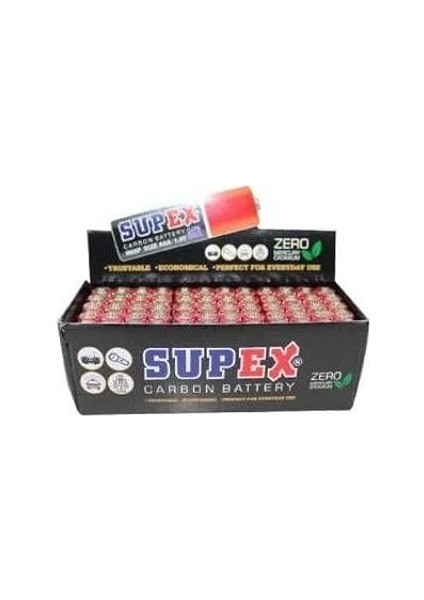 Supex R03 Aaa Ince Kalem Pi̇l (60 Adet)