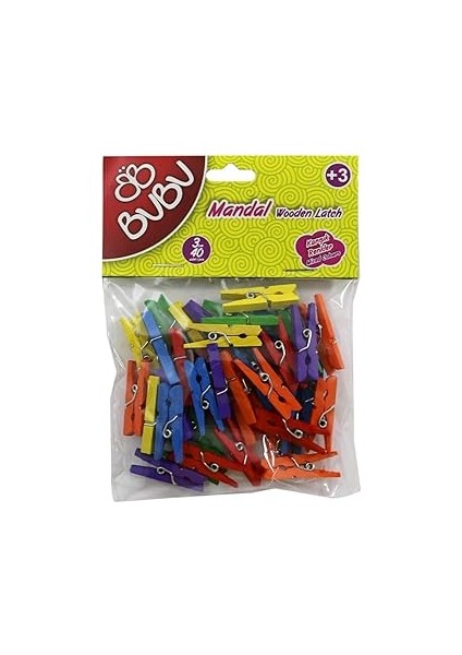 Bu-Bu Mandal 3cm 40'li Renkli̇