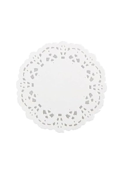 100 Adet Kağıt Dantel Bardak Altlığı 9 cm – Şık Çay Kahve Sunumları Için Dekoratif Coaster