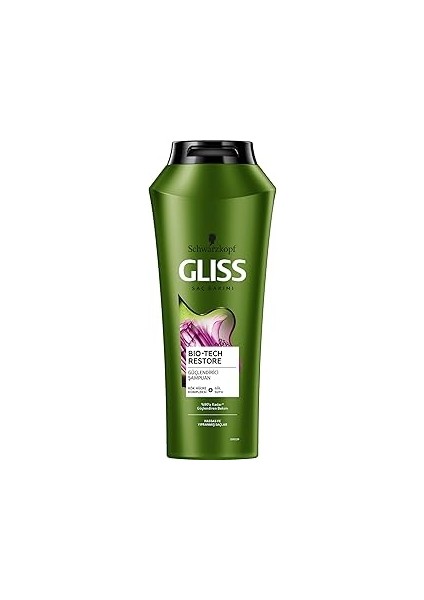 Gliss Bio-Tech Restore Güçlendirici Şampuan - Kök Hücre Kompleksi ve Gül Suyu ile 500 ml