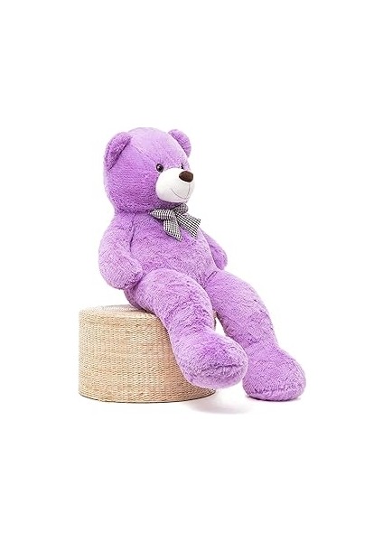 Sevgiliye Özel Hediye - 140 cm Papyonlu Peluş Ayıcık... 140CMAYI (Mor)