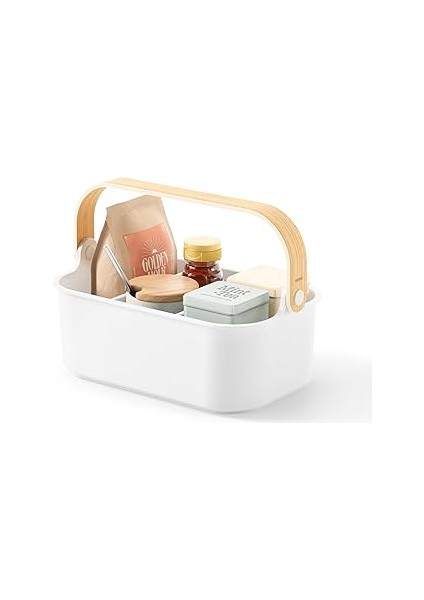 Umbra Bellwood Istiflenebilir Saklama Kabı, Çıkarılabilir Ayırıcı Duvarlı Düzenleyici