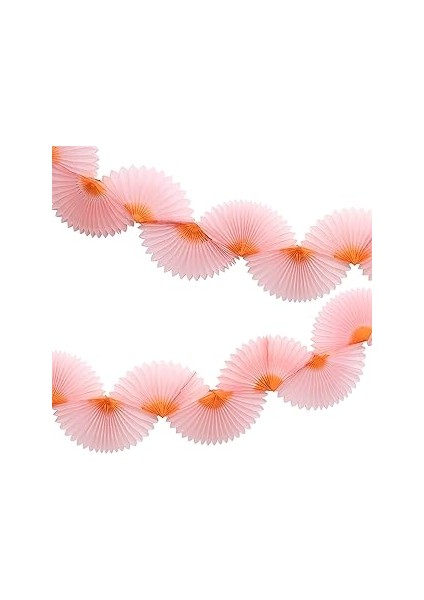 Meri Meri Pembe Petekli Yelpaze Asılan Süs