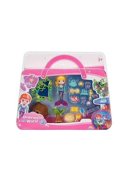 Nala’nın Su Altı Dünyası Oyun Seti - Sarı Saçlı Kız ve Çiçekli Ayna