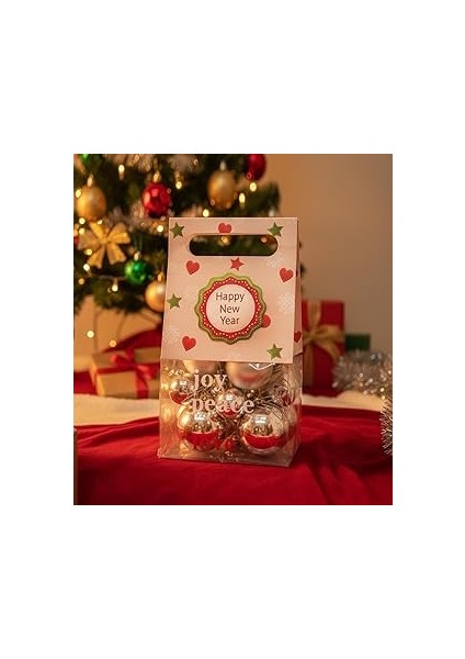 Yılbaşı Ağaç Süsü Seti – 20 Parça (3 Boyut, Hediye Kutulu) (Gümüş)