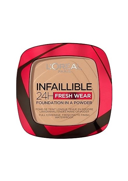 L'oréal Paris Infaillible 24H Fresh Wear Pudra Fondöten 140 Golden Beige