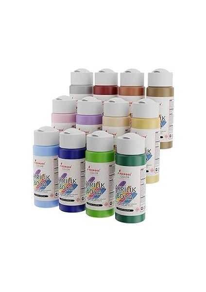 Red Rose Pastel Renkler Akrilik Boya 12'li Set 12X60 ml
