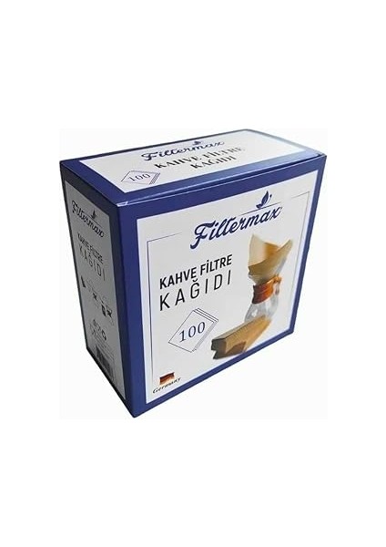 Filtermax Chemex 5-8 Fincan Uyumlu Filtre Kağıdı, 100 Adet