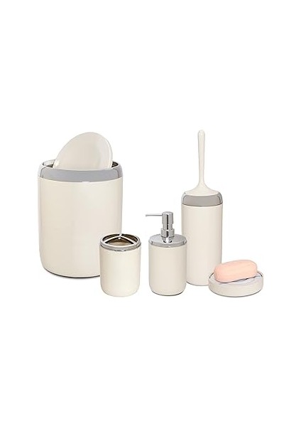 Primanova Li̇ma Xl Krom Dekorlu Banyo Seti̇/bej