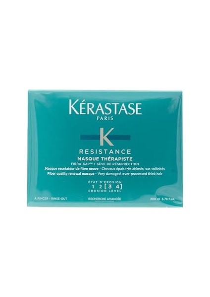 Resistance Therapiste 3-4 Aşırı Işlem Görmüş Saçlar Için Bakım Maskesi 200ML
