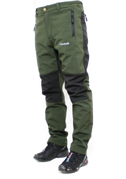 Outdoor Softshell Kışlık Erkek Pantolon-Haki fiyatları