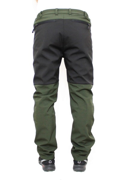 Outdoor Softshell Kışlık Erkek Pantolon-Haki fırsatları