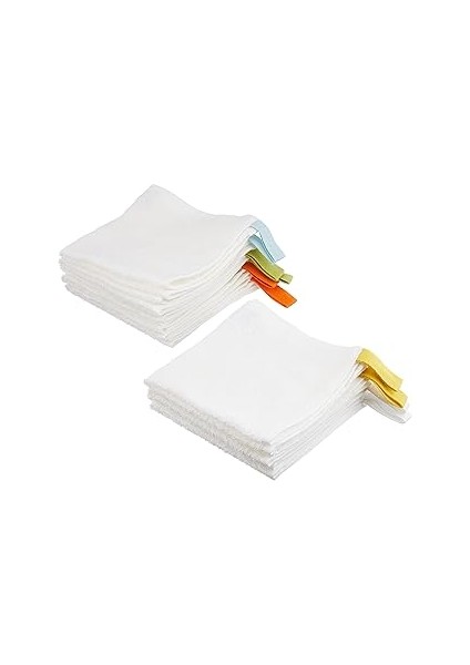 Krama Yıkama Bezi, Beyaz 10 Adet Pamuk Ağartılmamış 30 x 30 cm