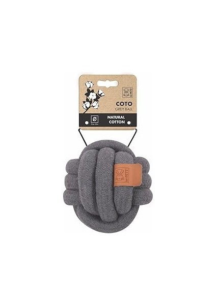 M-Pets Coto Grey Ball 15CM Örgü Top Oyuncak