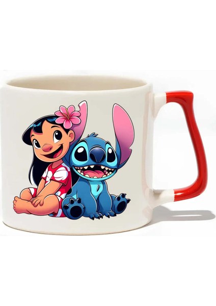 Lilo & Stitch Lüks Kupa- Hediye Seramik Kupa