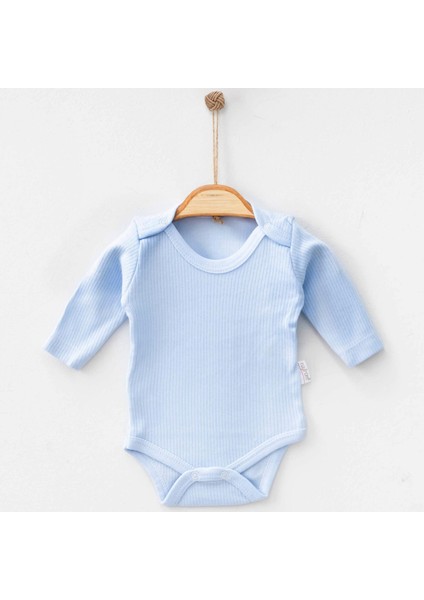 Pamuklu Uzun Kollu Ribana Bebek Body – Çıtçıtlı Kolay Giydirme 3-6-9 Ay 6-9 Ay - Pembe fırsatları