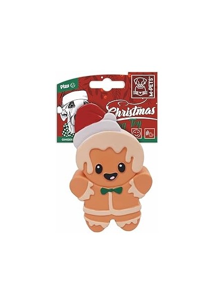 M-Pets Christmas Gingerbread Man Köpek Oyuncaği