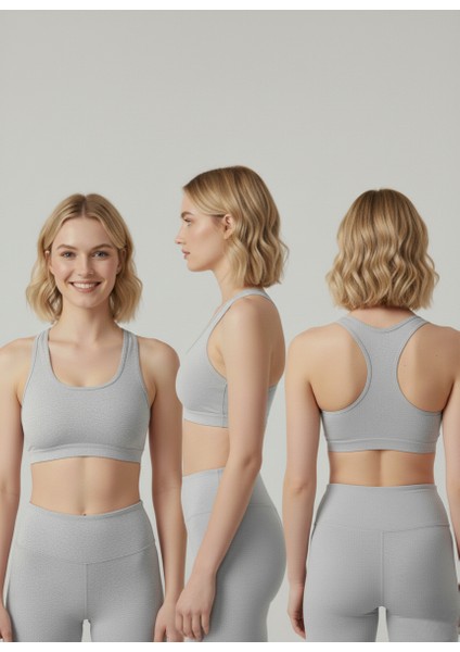 Kadın Spor Sütyeni | Pedli & Çapraz Sırt Detaylı Sporcu Büstiyeri