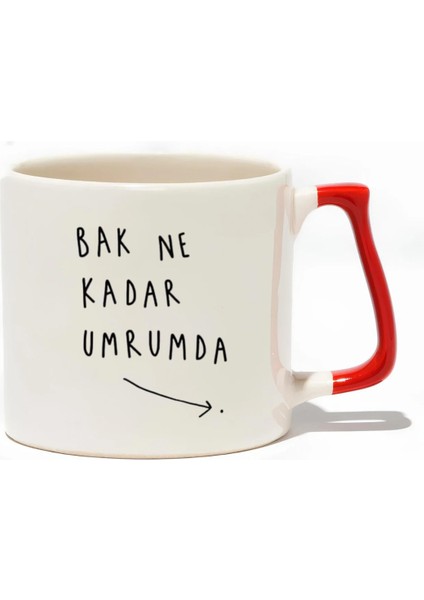 Bak Ne Kadar Umrumda Lüks Kupa - Hediye Seramik Kupa