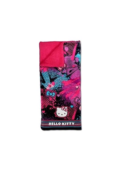 Northwest Hello Kitty Bulut Sherpa Pijama Çantası, 68,5 cm x 157,5 Cm, Slumber Kitty