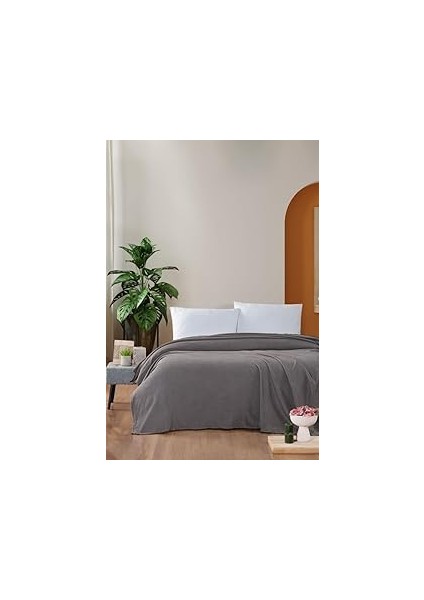 Mulberry Macar Çift Kişilik Pike Pamuklu Yatak Örtüsü 220X230 Kahve