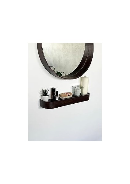 Fagus Wood Ahşap Doğal Masif Duvar Rafı (Ceviz)