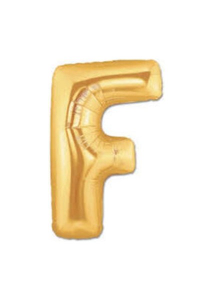 F Harfi Gold Folyo Balon