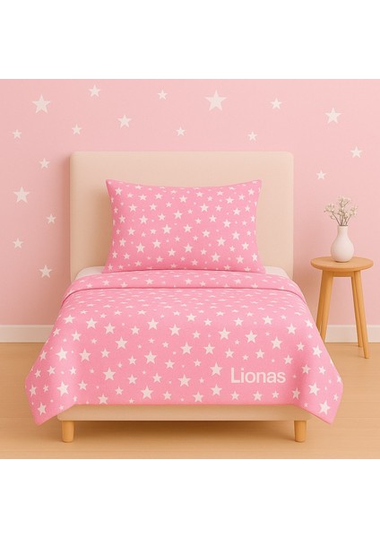 Tek Kişilik Desenli Nevresim + 1 Adet Kapaklı Yastık Kılıfı