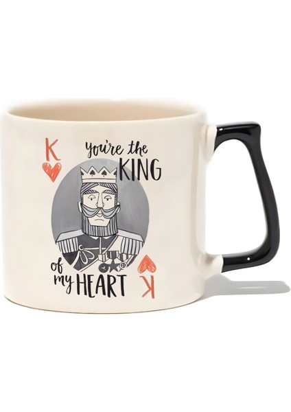 You're The King Of My Heart Lüks Kupa - Hediye Seramik Kupa