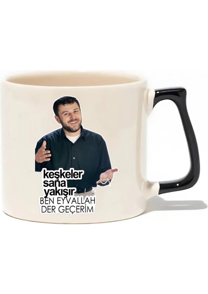 Keşkeler Sana Yakışır Ben Eyvallah Der Geçerim Lüks Kupa - Hediye Seramik Kupa