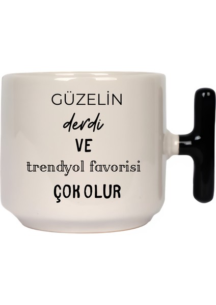 Güzelin Derdi ve Trndyol Favorisi Çok Olur Latte Fincanı- Hediye Seramik Kupa