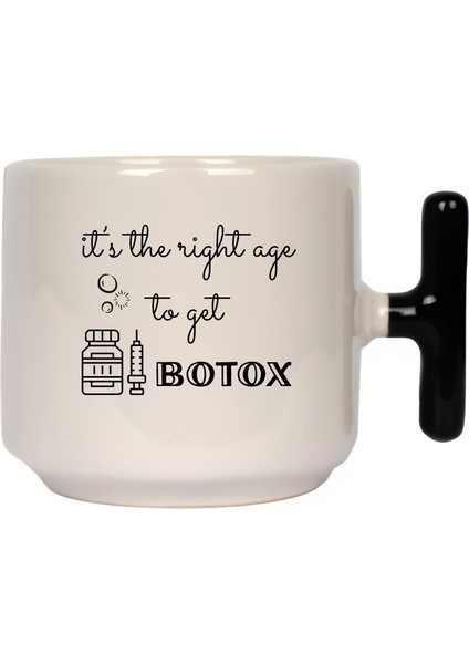 It's The Night Age To Get Botox Latte Fincanı- Hediye Seramik Kupa