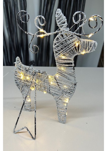 Gri LED Işıklı Geyik Ferforje, Şık ve Modern Dekorasyon Ürünü indirimleri