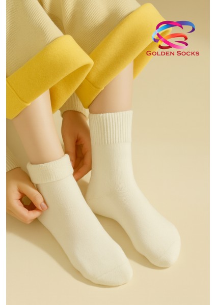 Kadın Yün Termal Kalın Kışlık Sıcak Tutan Uyku Çorabı Seti 3’lü fiyatları